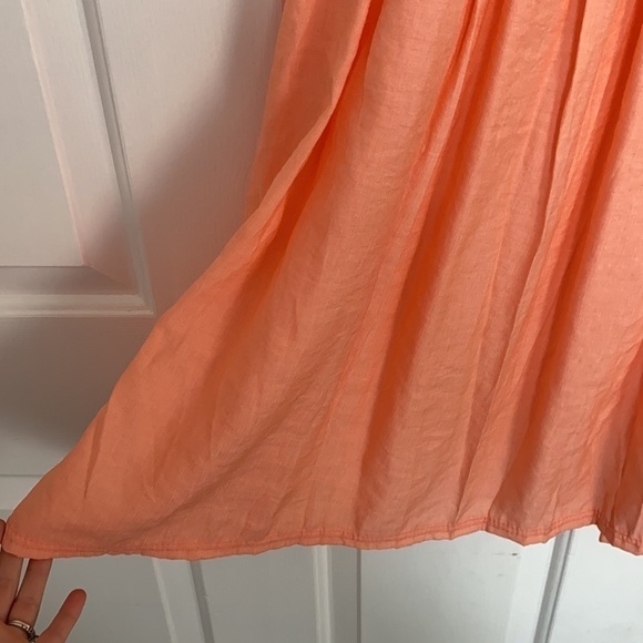 Sign Here Signature Clothing drop waist dress in pastel peach. - Picture 3 of 9